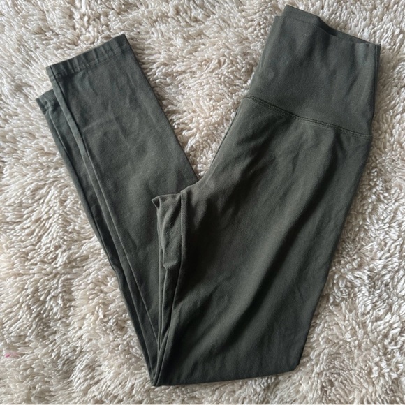 aerie Pants - Offline by Aerie Womens M Olive Green High Rise OG Legging‎ Skinny